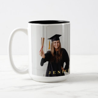 Afscheidsgeschenk eindexamenklas 2026 Tweekleurig Tweekleurige Koffiemok