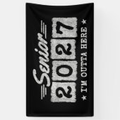 Afscheidsgeschenk Einstufingsjaar Afstudeerklas 20 Spandoek (Verticaal)