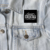 Afscheidsgeschenk Einstufung Jaar Afstudeerklas 20 Vierkante Button 5,1 Cm (In situ)