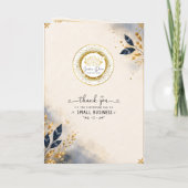 Afscheidsgeschenk met zegen van Grace Feestdagen Kaart (Achterkant)