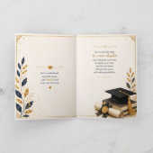 Afscheidsgeschenk met zegen van Grace Feestdagen Kaart (Binnen)