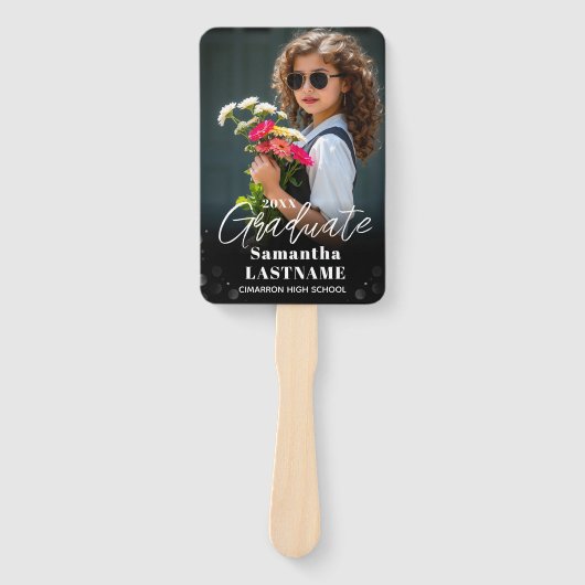Afscheidsgeschenk of diploma-uitreiking of feestve handwaaier (Voorkant)
