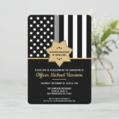 Afscheidsgeschenk voor gevangenisbewaarder Zilvere Kaart (Staand voorkant)