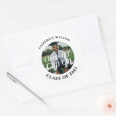 Afscheidsgeschenk voor sporters ronde sticker (Envelop)