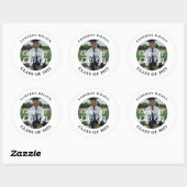 Afscheidsgeschenk voor sporters ronde sticker (Vel)