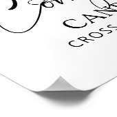 Afscheidsgroet 1 Foto Script Felicitaties Poster (Hoek)