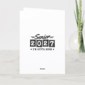 Afscheidsgroet Afstudeerklas 2027 Kaart (Achterkant)