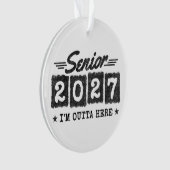 Afscheidsgroet Eindexamen Retro Eindexamenklas 202 Ornament (voorkant)