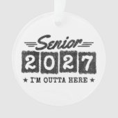 Afscheidsgroet Eindexamen Retro Eindexamenklas 202 Ornament (voorkant)