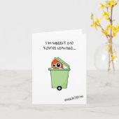 Afscheidskaart - Im Wheely zei dat je weggaat Kaart (Gele Bloem)