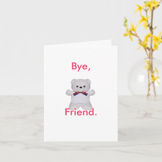 Afscheidskaart Kaart (Gele Bloem)