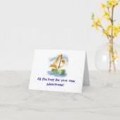 Afscheidskaart Kaart (Gele Bloem)