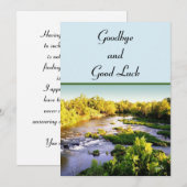 Afscheidskaart met goede wensen Flat Card Feestdagenkaart (Voorkant / Achterkant)