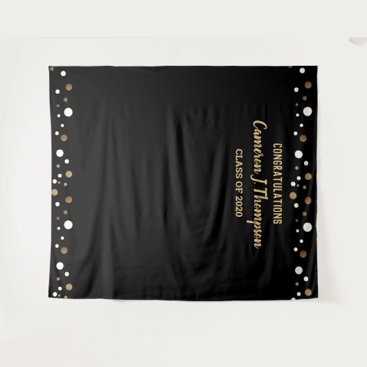 Afscheidsklas 2020 Aangepaste Gelukwensen Afstuder Wandkleed (Voorkant (horizontaal))