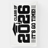 Afscheidsklas 2026 Grappige Graad Uitdrukking Spandoek (Verticaal)