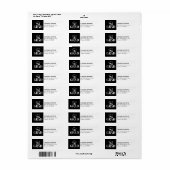Afscheidsklas 2026 Retouradreslabel Etiket (Full Sheet)