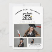 Afscheidsklas 2026 Schets 3 Foto Afstuderen Kaart (Voorkant)