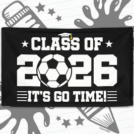 Afscheidsklas 2026 Voetbal Afstudeerquote 'Het Is  Spandoek