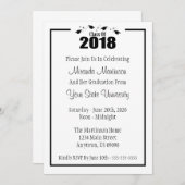 Afscheidsklasse 2018 Diploma-uitreiking (Zwarte Pe Kaart (Voorkant / Achterkant)