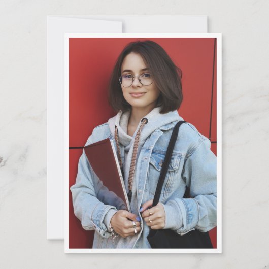 Afscheidsklasse 2023 Multi Foto Afstudeeruitnodig Kaart (Achterkant)