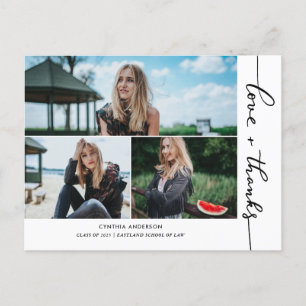 Afscheidsliefde en dankbaarheid script foto collag briefkaart
