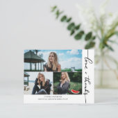 Afscheidsliefde en dankbaarheid script foto collag briefkaart (Staand voorkant)