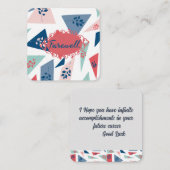 Afscheidsnotitiekaart Notitiekaartje (Voorkant / Achterkant)