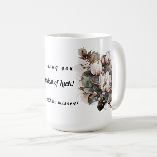 Afscheidsofferte cadeau Mok (Voorkant rechts)