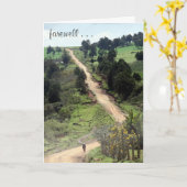 afscheidspad kaart (Gele Bloem)