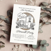 Afscheidspartij bij binnenkomst kaart