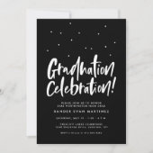 Afscheidspartij drie foto zwart wit confetti kaart (Voorkant)