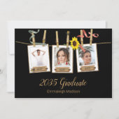 Afscheidspartij Drievoudige Foto Collage Kaart (Voorkant)