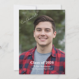 Afscheidspartij Foto Uitnodiging Personaliseer
