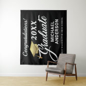 Afscheidspartij Gouden Mut Persoonlijke Achtergron Wandkleed (In situ)