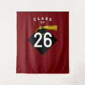 Afscheidspartij Klas van 2026 Wandkleed (Voorkant)
