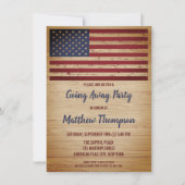 Afscheidspartij Militair Patriottische Amerikaanse Kaart (Voorkant)