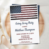 Afscheidspartij Militair VS Amerikaanse Vlag Kaart