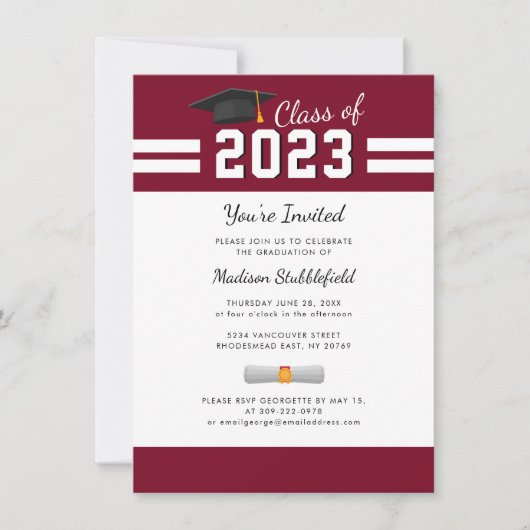 Afscheidspartij Moderne Afgestudeerden 2026 Kaart (Voorkant)