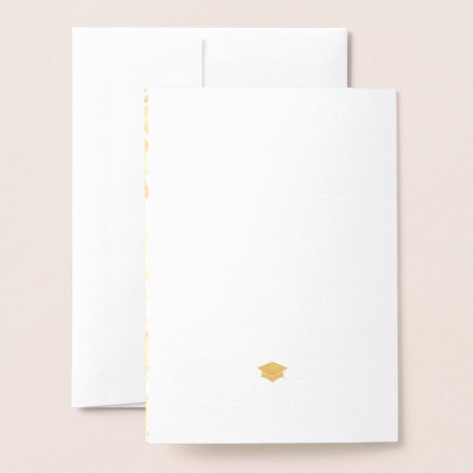 Afscheidspartij paspoort goud folie Foliekaart Folie Kaarten (Met envelop)