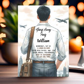 Afscheidspartij Reispas Vertrek Viering Afscheid F Kaart