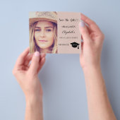 Afscheidspartij roze neutraal Bewaar de Datum Flyer (Hand)