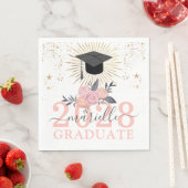 Afscheidspartij Roze Script Handtekening Servet (Insitu)