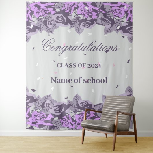 Afscheidspartij viering 2024 wandkleed (In situ)