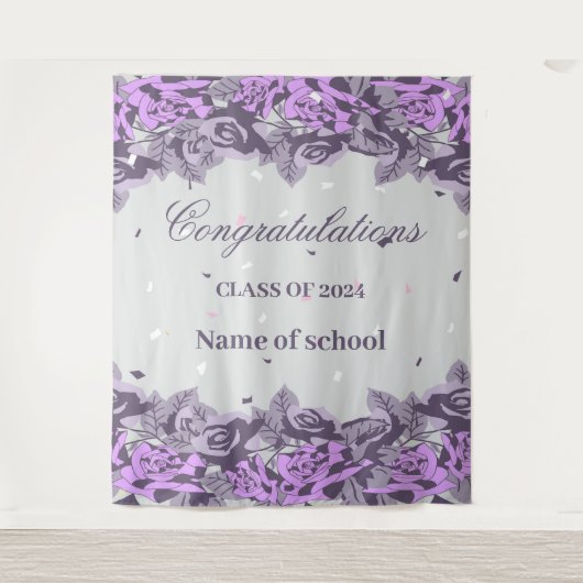 Afscheidspartij viering 2024 wandkleed (Voorkant)