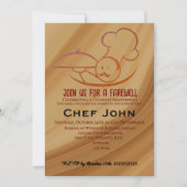 Afscheidspartij voor Chef  Kaart (Voorkant)