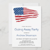 Afscheidspartij voor militairen VS Amerikaanse vla Kaart (Voorkant)