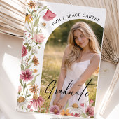 Afscheidspartij Wildflower Foto Kaart
