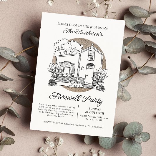 Afscheidspartij zonder verplichtingen kaart