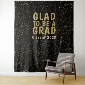 Afscheidspartij Zwart Goud Foto Achtergrond Wandkleed