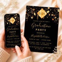 Afscheidsparty 2023 topper zwart goud sterren